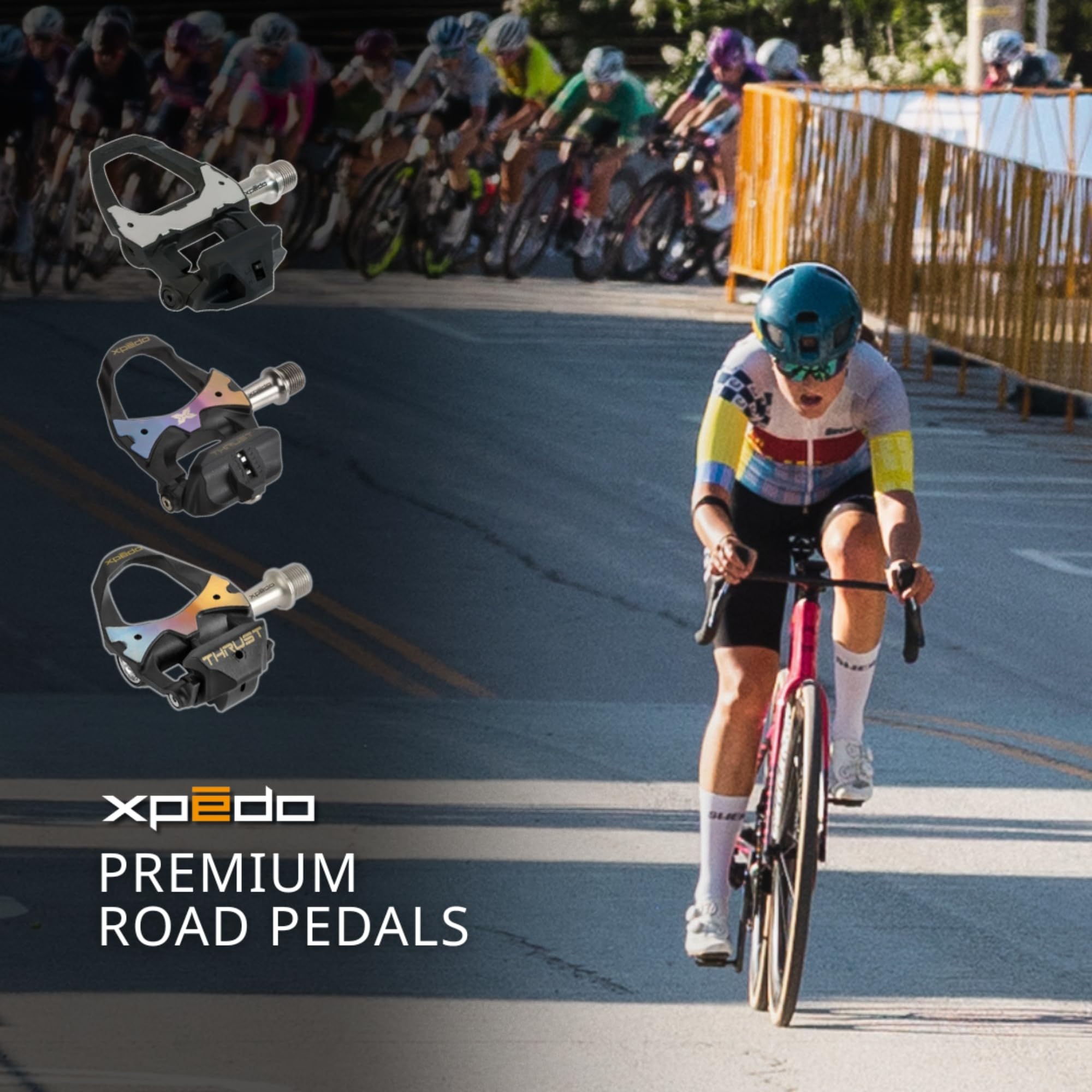 Amazon | Xpedo Thrust 8 Carbon Road Pedal CroMo | エクスペド(Xpedo