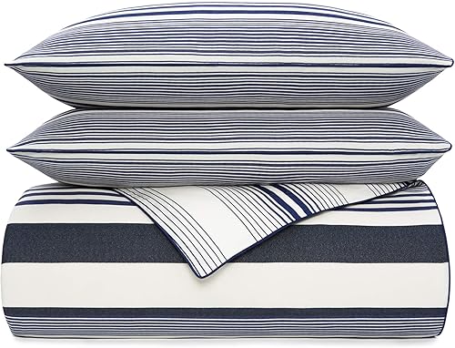 Miniatura 2 de Tommy Hilfiger Juego de edredón con diseño de rayas isleñ