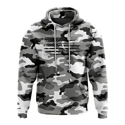 Tactical Pro Supply Patriotic Camo Flag Heavyweight Hoodies for Men