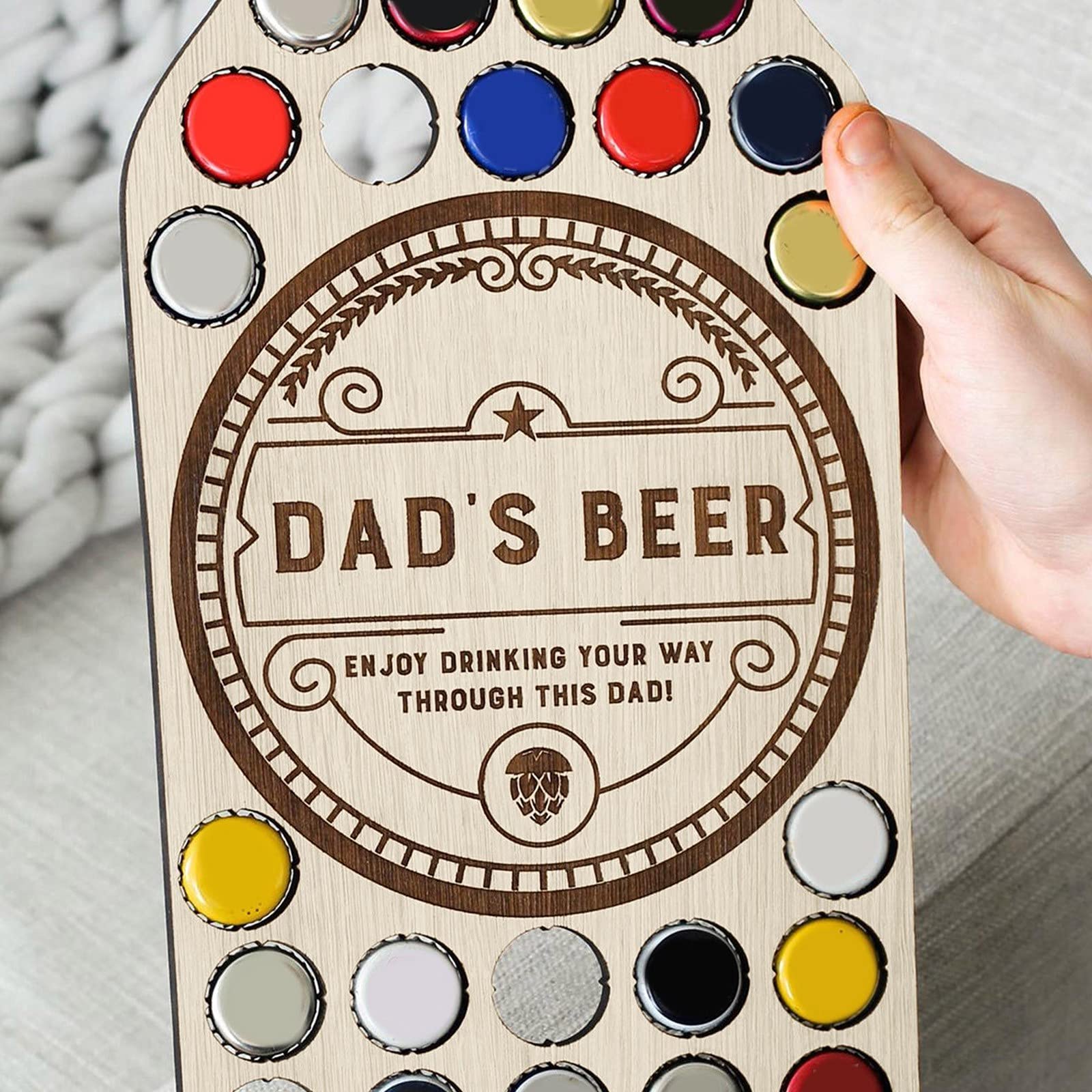 Carte D'Allemagne En Contreplaqué Pour Capsules De Bière - Support Collection 64 Capsules