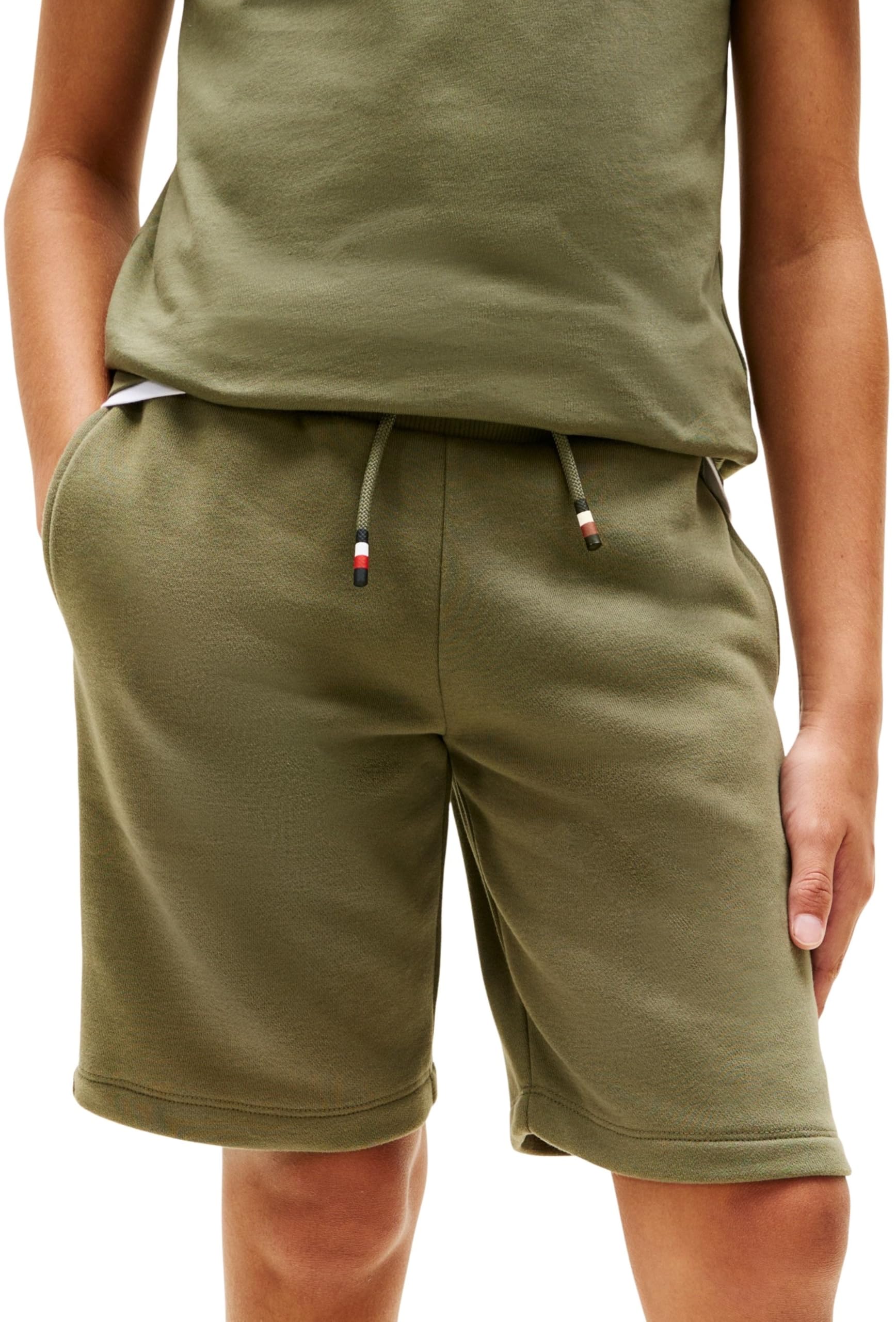 Tommy Hilfiger Niezbędny zestaw chłopięcy KB0KB09666 Zestawy odzieży, zielony (Battle Green), 10 lat