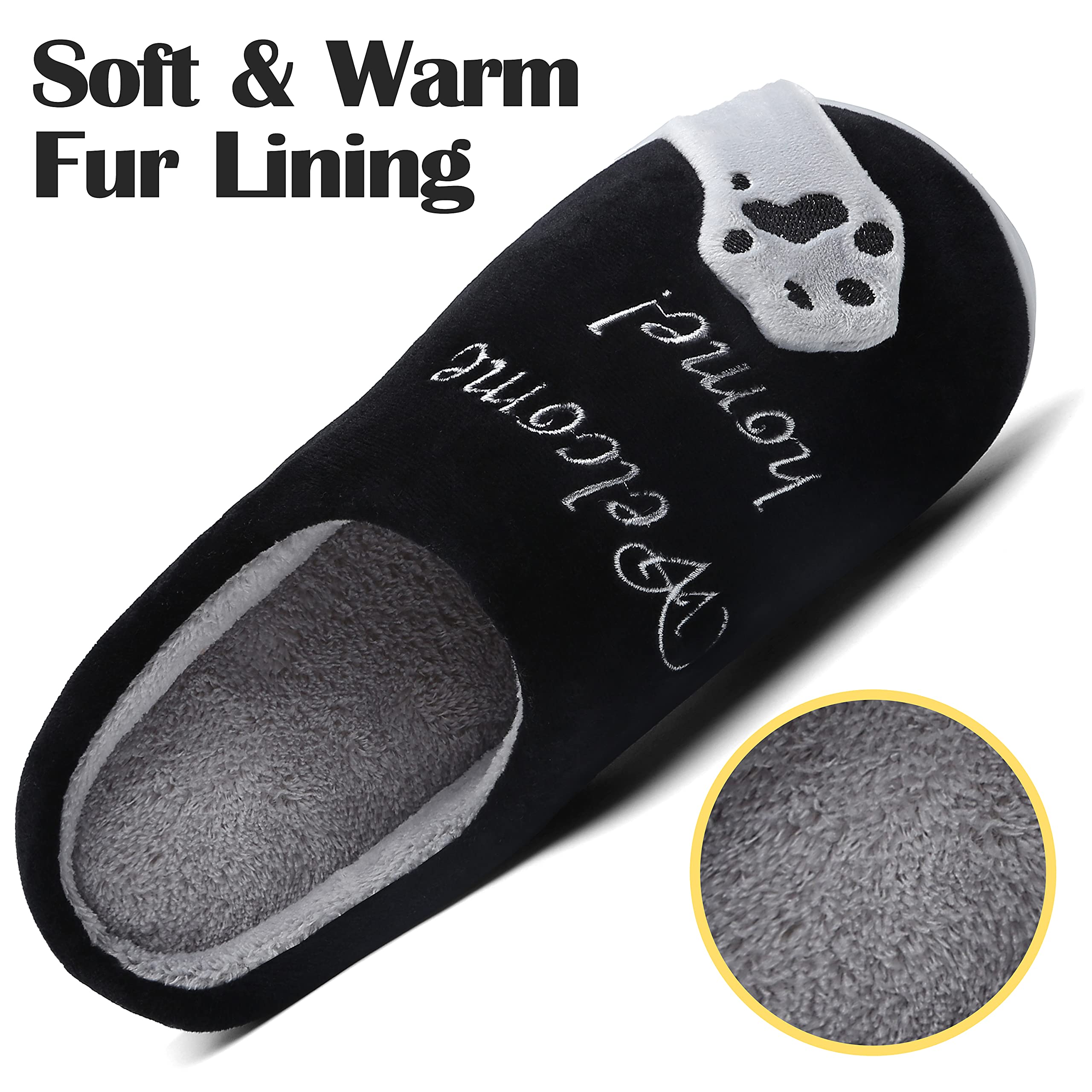 Mishansha Pantofole Donna Uomo Inverno Antiscivolo Caldo Comode Ciabatte da Casa Taglia 36-46 EU