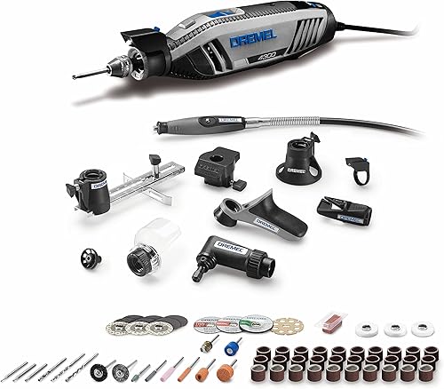 Miniatura 2 de Kit de herramienta giratoria versátil Dremel 4300-9/64 con eje flexible - 9 piezas adicionales y 64 accesorios - Ideal para grabado, grabado