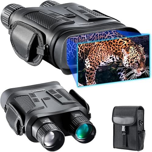 Jumelle Vision Nocturne,Dowesyeen 4K 7000mAh Rechargeable Lunettes Infrarouge Vision de