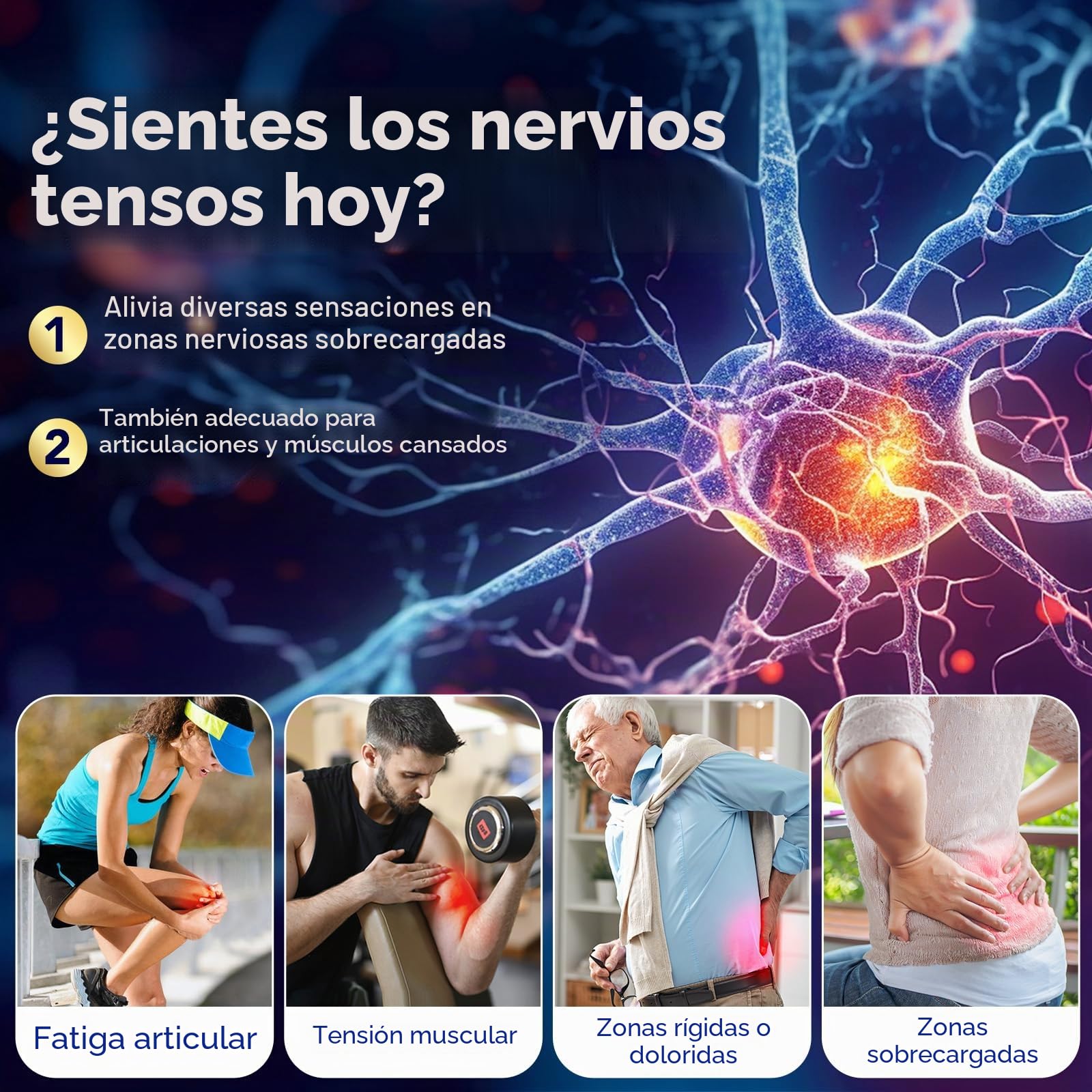 Crema para Neuropatía 120g, Alivio Rápido del Dolor Nervioso, Reduce Hormigueo y Entumecimiento, Fórmula Natural con Árnica, Aloe Vera y Vitamina B6, Hidratante No Grasa, para Pies, Manos y Piernas