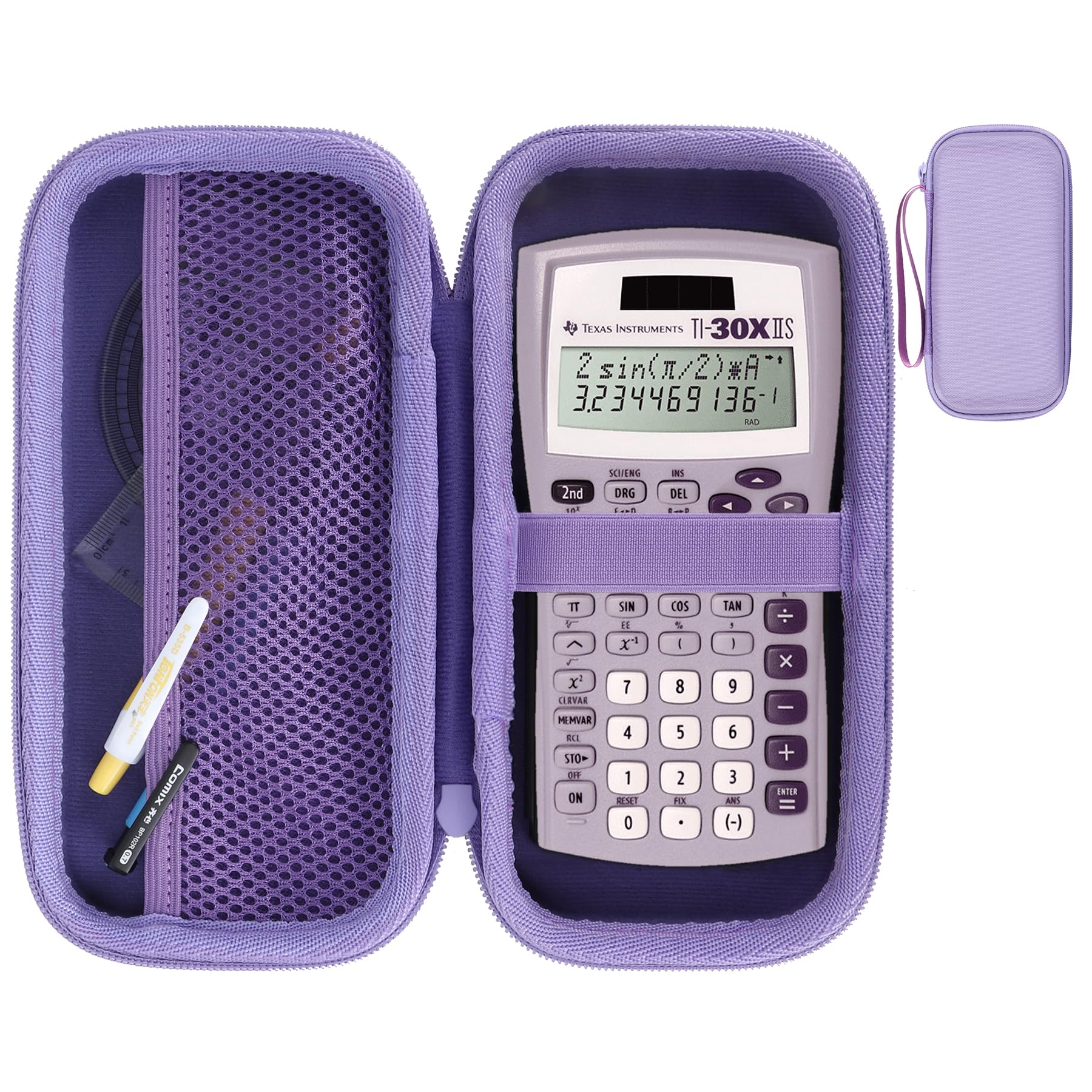RIYADAone Hard Case Compatible with TI-30XIIS / TI-30XS / TI-30XA / TI-36X PRO Scientific Calculator (Purple)