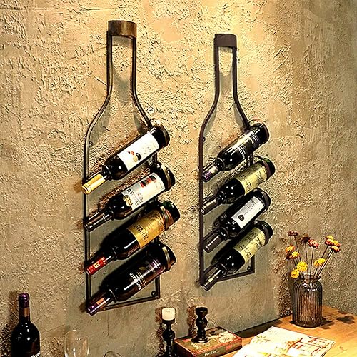 El gabinete industrial para vinos incluye estante de pared para vino, estante de pared, estuches para vasos, estantes de vino de pared
