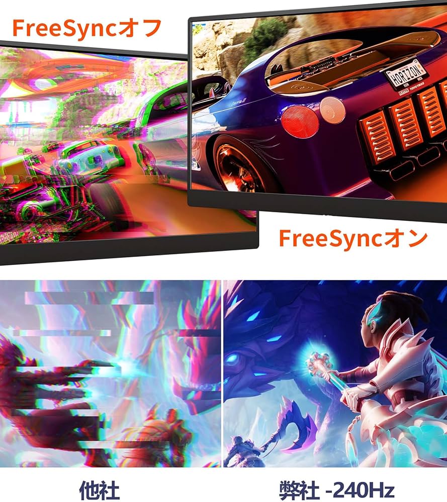 【240Hz対応】モバイルモニター　17.3インチ Amazon.co.jp: モバイルモニター 17.3インチ 240Hz ABK