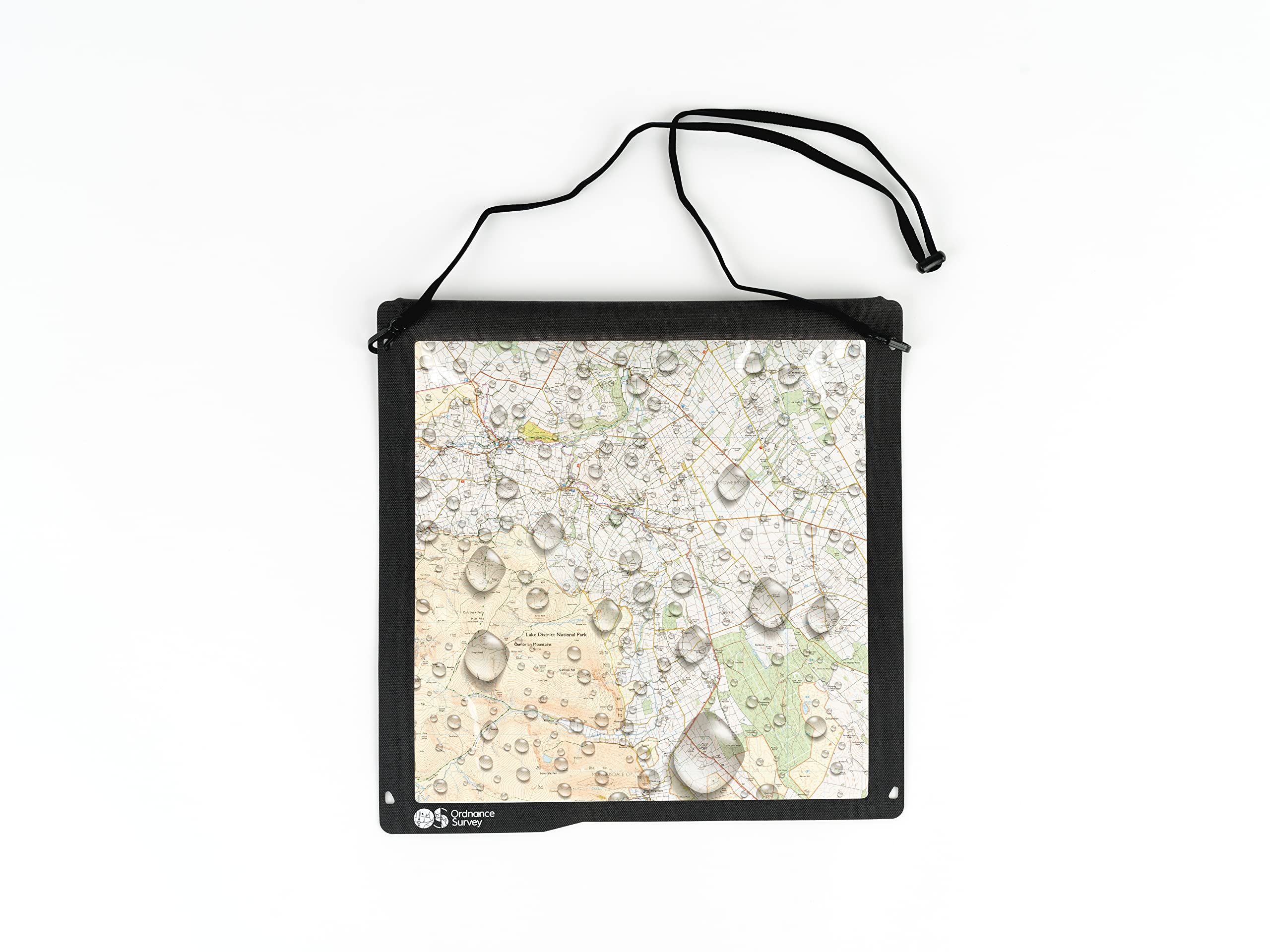 Ordnance Survey Waterproof Universal Map Or Phone Case, Touch Sensitive IPX8, With Lanyard