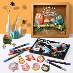 Acrylic Paint Pens Markers, 12 Colors Dual Tips Waterproof Paint Markers For Rock Painting, Fabric, Metal, Glass, Wood, Canvas, Ceramic, Plastic, Non-Toxic & Odor, Premium Art And DIY Craft Supplies