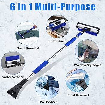 Amazon.co.jp: 55インチ 傷防止スノーブラシ 車と雪かき用 壊れにくい
