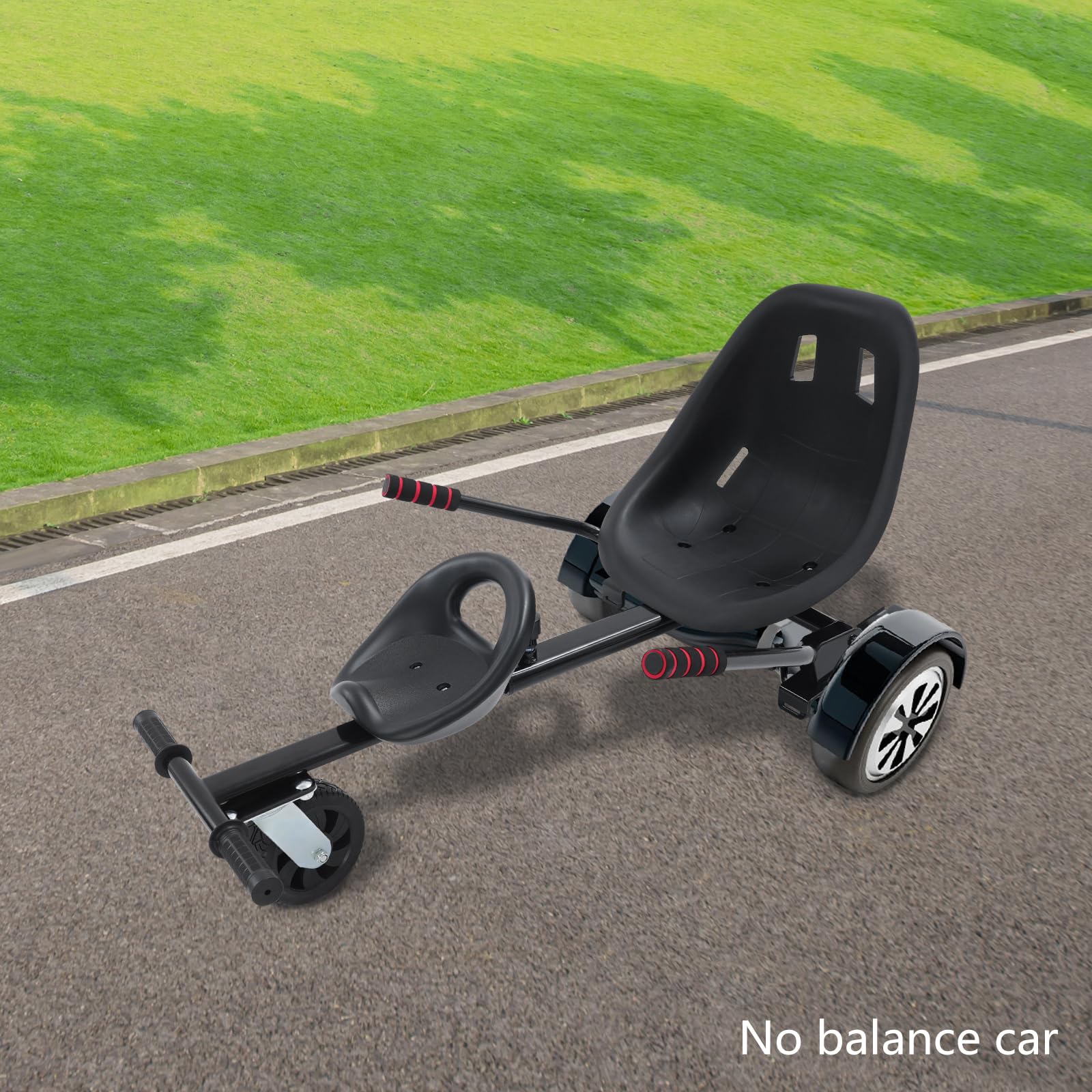 Hoverboard Sitz Doppel-Personen Go-Kart Transformationskit Hovercart Zubehör, verstellbarer Kartsitz Buggy Go Kart Umbausatz, Zubehör für Self Balancing Scooter, Hoverboards schwarz