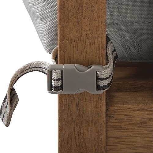 Miniatura 10 de Classic Accessories Ravenna - Cojín cuadrado para patio de 25 x 25 x 5 pulgadas, resistente al agua, con funda, para sillón de descanso, hongo