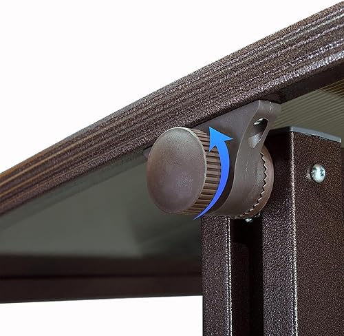 Miniatura 4 de 2 tornillos de toldo M8 x 1.772 in para columpio de porche, perillas de repuesto, pernos de fijación para fijar el marco del toldo al marco oscilante