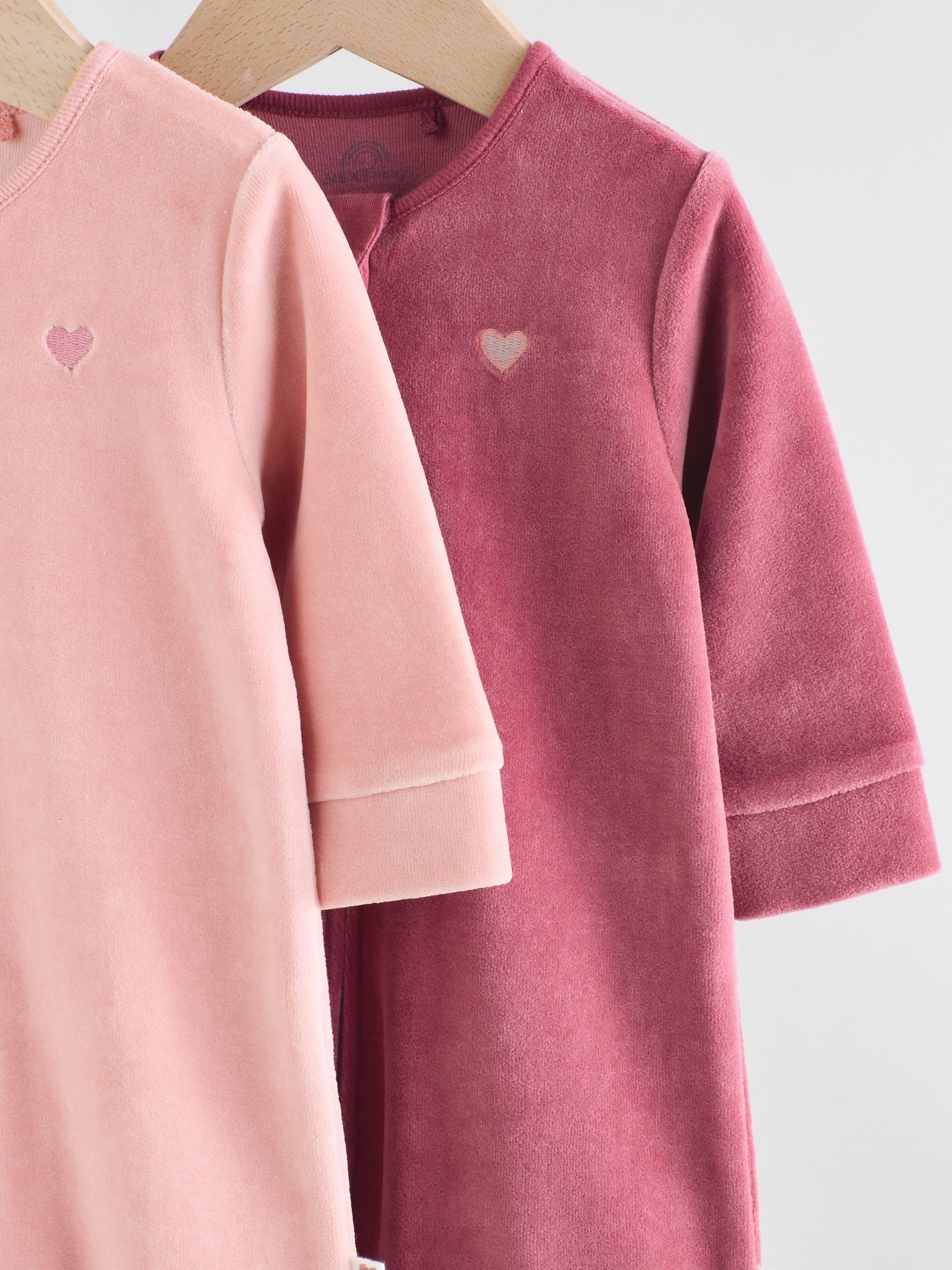 NEXT Bambina Confezione da 2 Tutine da Neonati in Velour