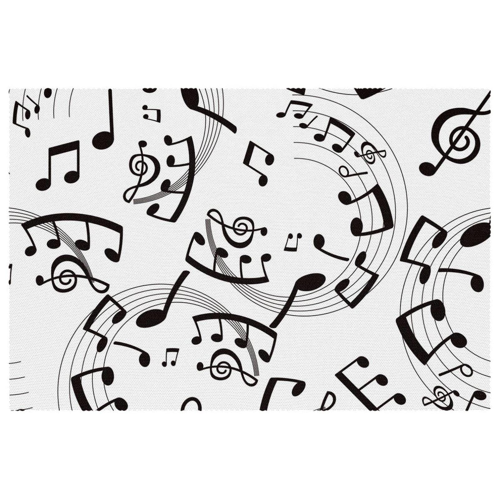 Set de table antidérapant et thermorésistant notes de musique x6