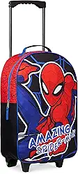 Mala de mão dobrável para meninos, bolsa de viagem com rodas dos Vingadores, bolsa de viagem com rodas, bolsa com rodinhas com alça do Homem-Aranha, mala para meninos