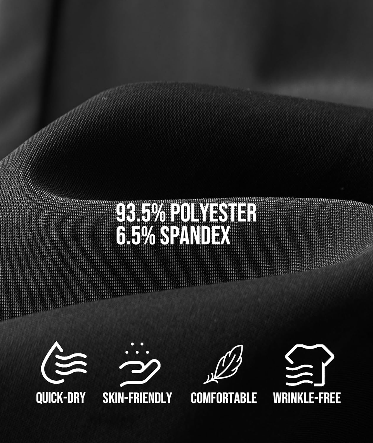 Safort Mens Golf Pants Dress Work Stretch Slim Slacks Classic Fit Comfy Straight Leg Casual Trousers with Pockets - Image 5