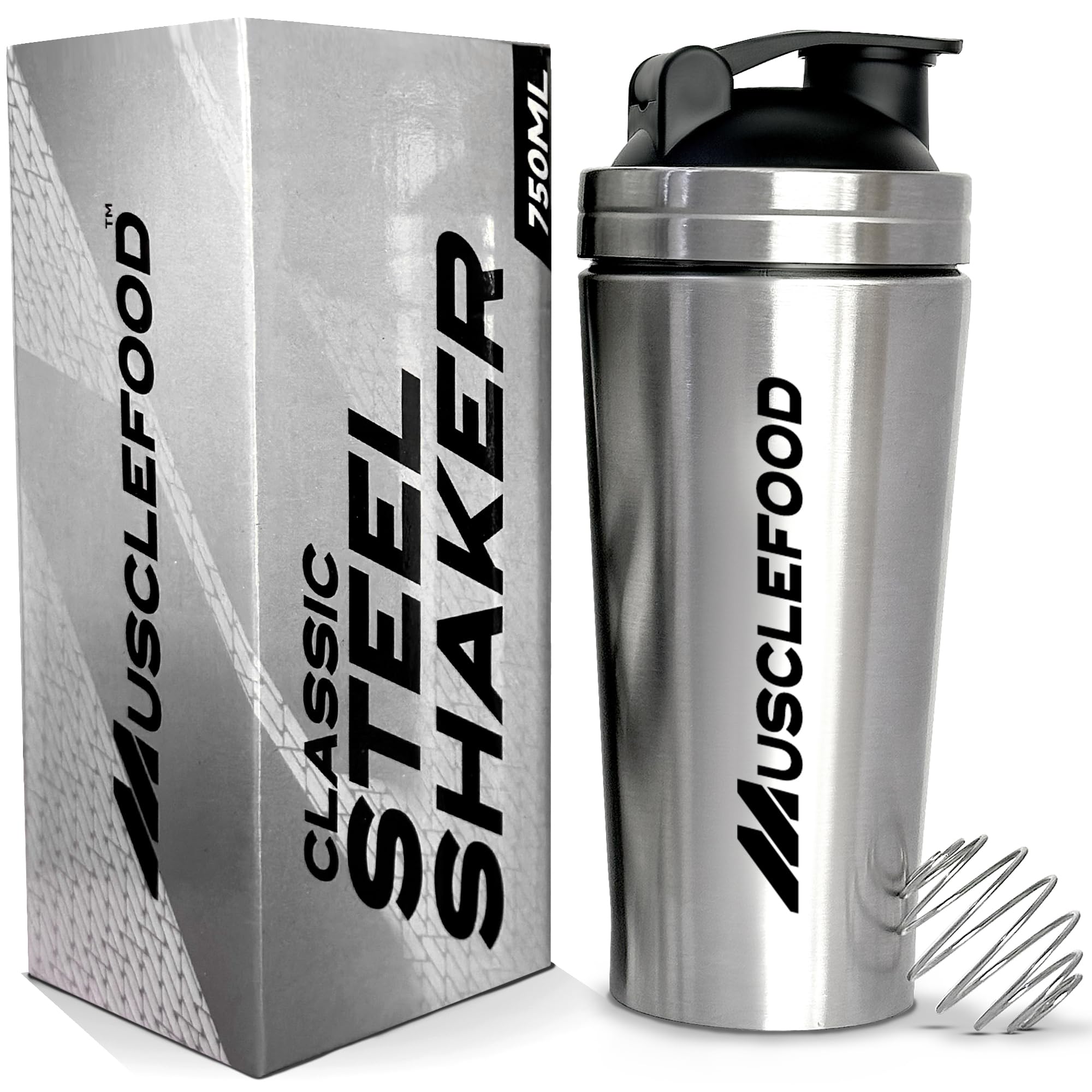 Stainless Steel Protein Shaker 700ml - Shaker Bottle for Protein Powder, Supplements - Leakproof Design with Secure Knob, Ideal for Gym, Travel & Workouts
