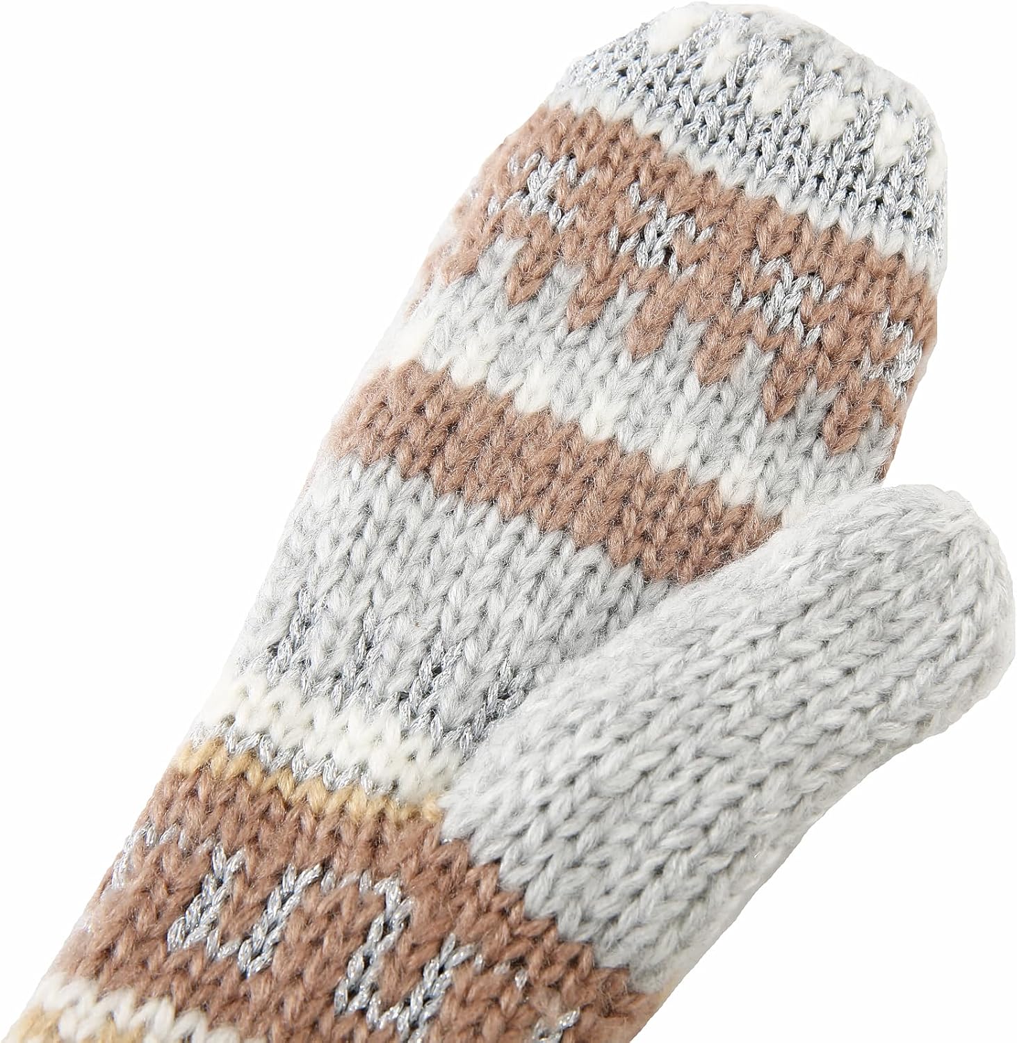 Ted Baker Women's Fair Isle Knit Gloves, 92% Acrylic 8% Lurex