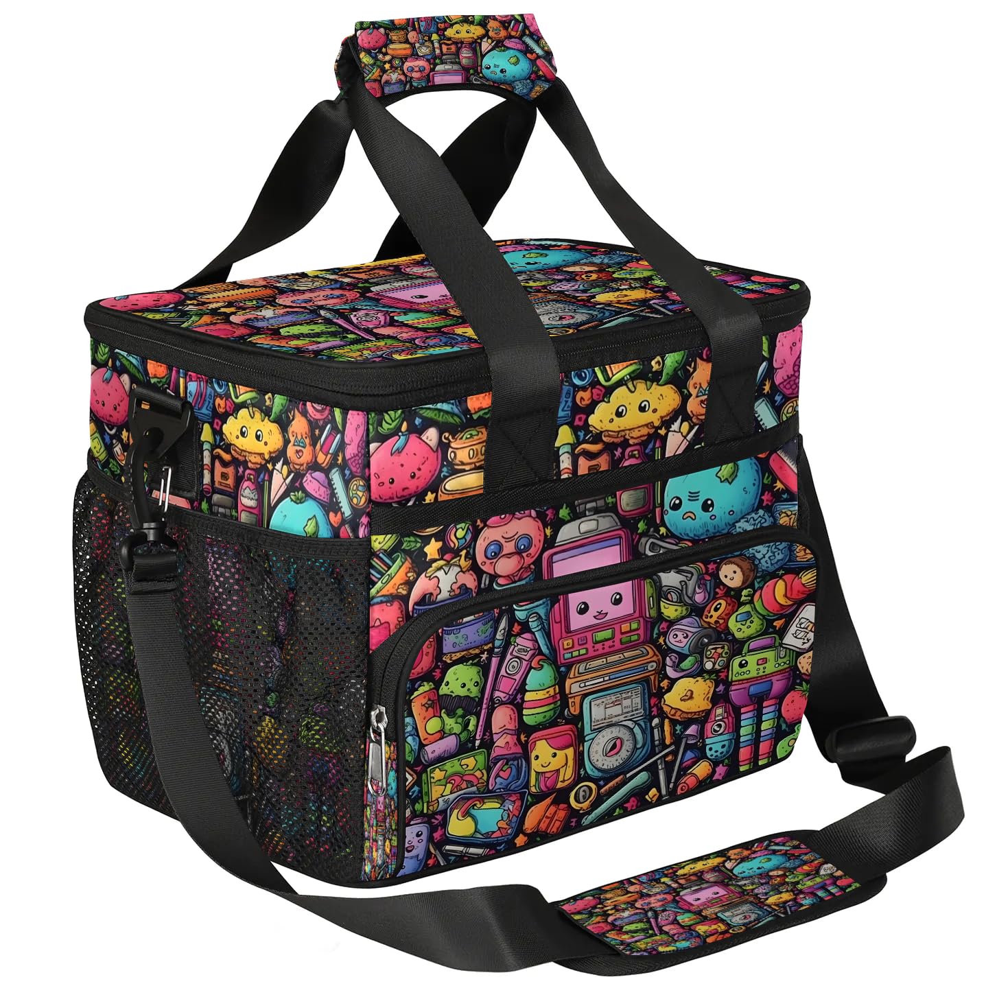 Lunch Box for Men Heavy Duty Insulated Lunch Bag for Women Rainbow Graffiti Lunchbox for Adults Lunch Cooler