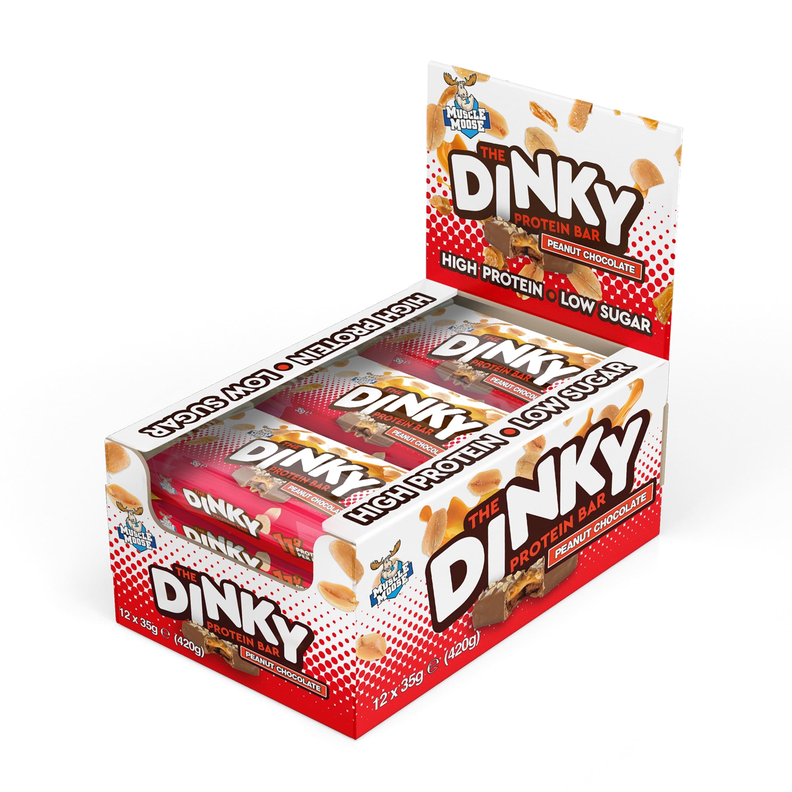 The Dinky Protein Bar 12 x 35g - Peanut Chocolate