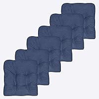 Vista 32 de Sweet Home Collection Cojines para Silla de Espuma Viscoelástica Triturada Almohadillas Premium Antideslizantes con Respaldo de Goma Microdot