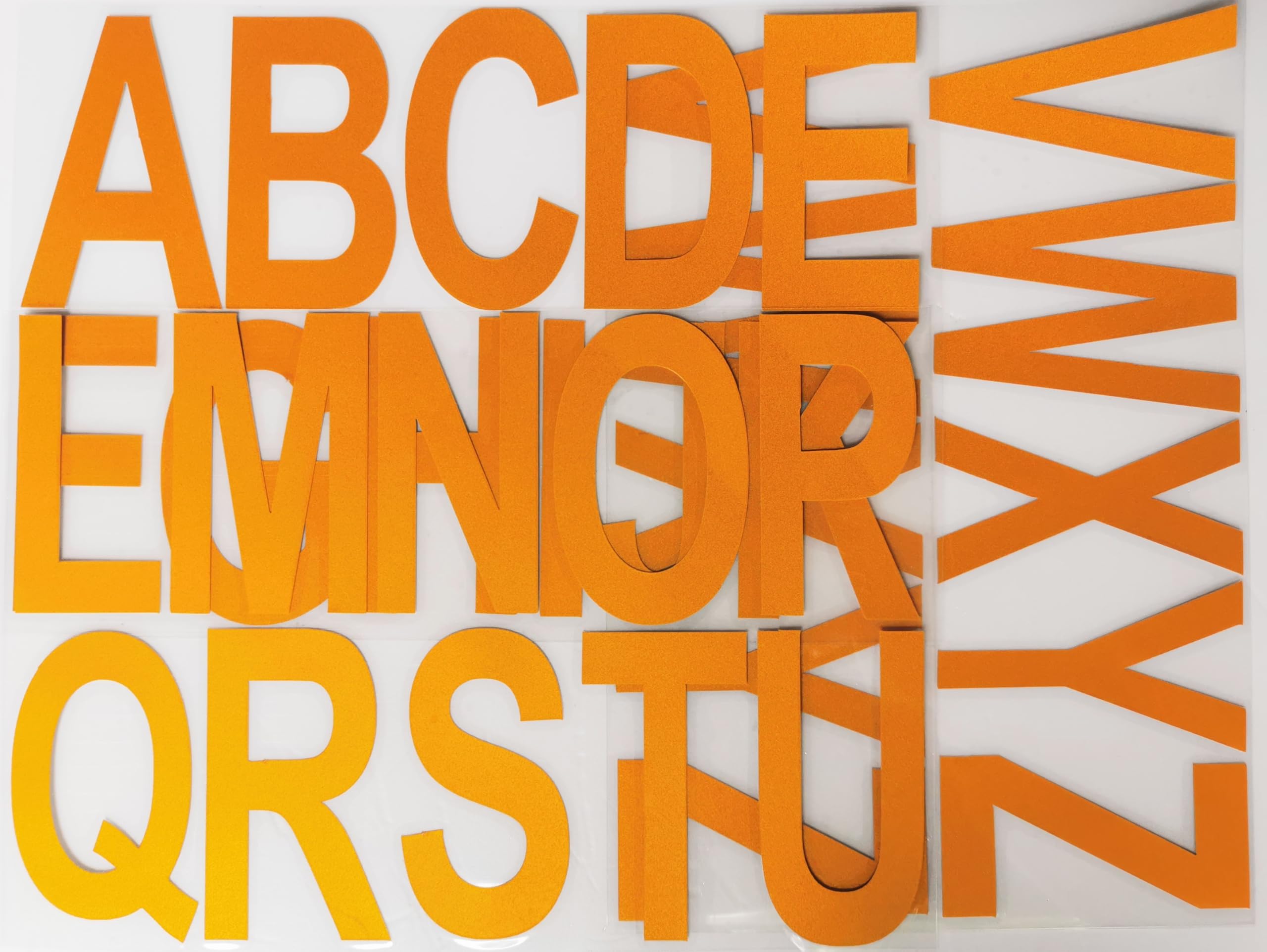 Aspcsmomt Letters Stickers, 4 Sets 26 Alphabet (A-Z) Vinyl Capital Letter Decals for Mailbox Signs House Door Cars Window Bin Store Office Home