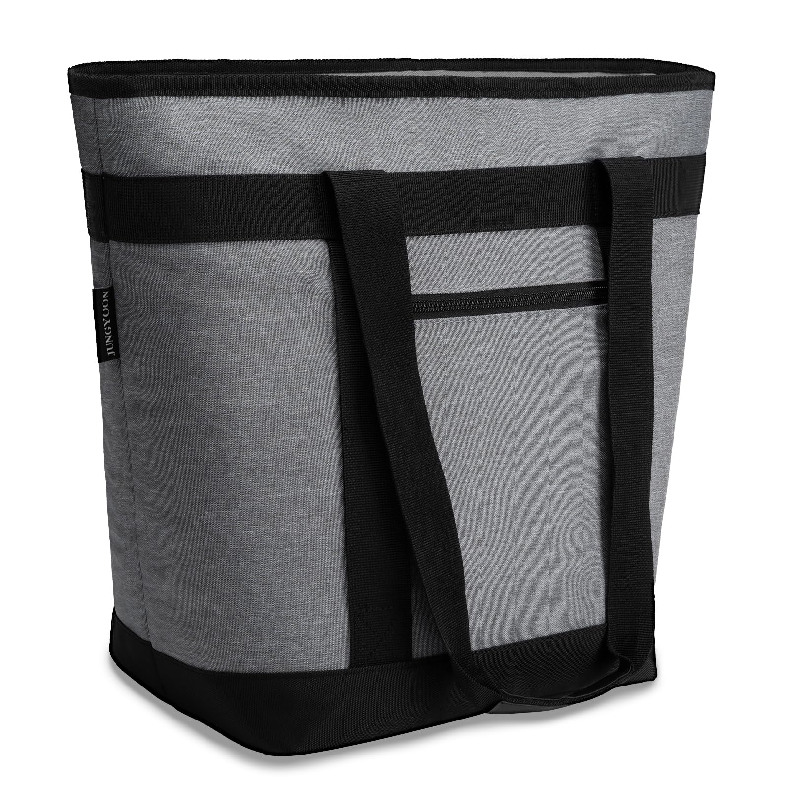 JUNGYOON Heavy-Duty Insulated Grocery Bags & Insulated Bag – Collapsible Cooler Bag with Zippered Top