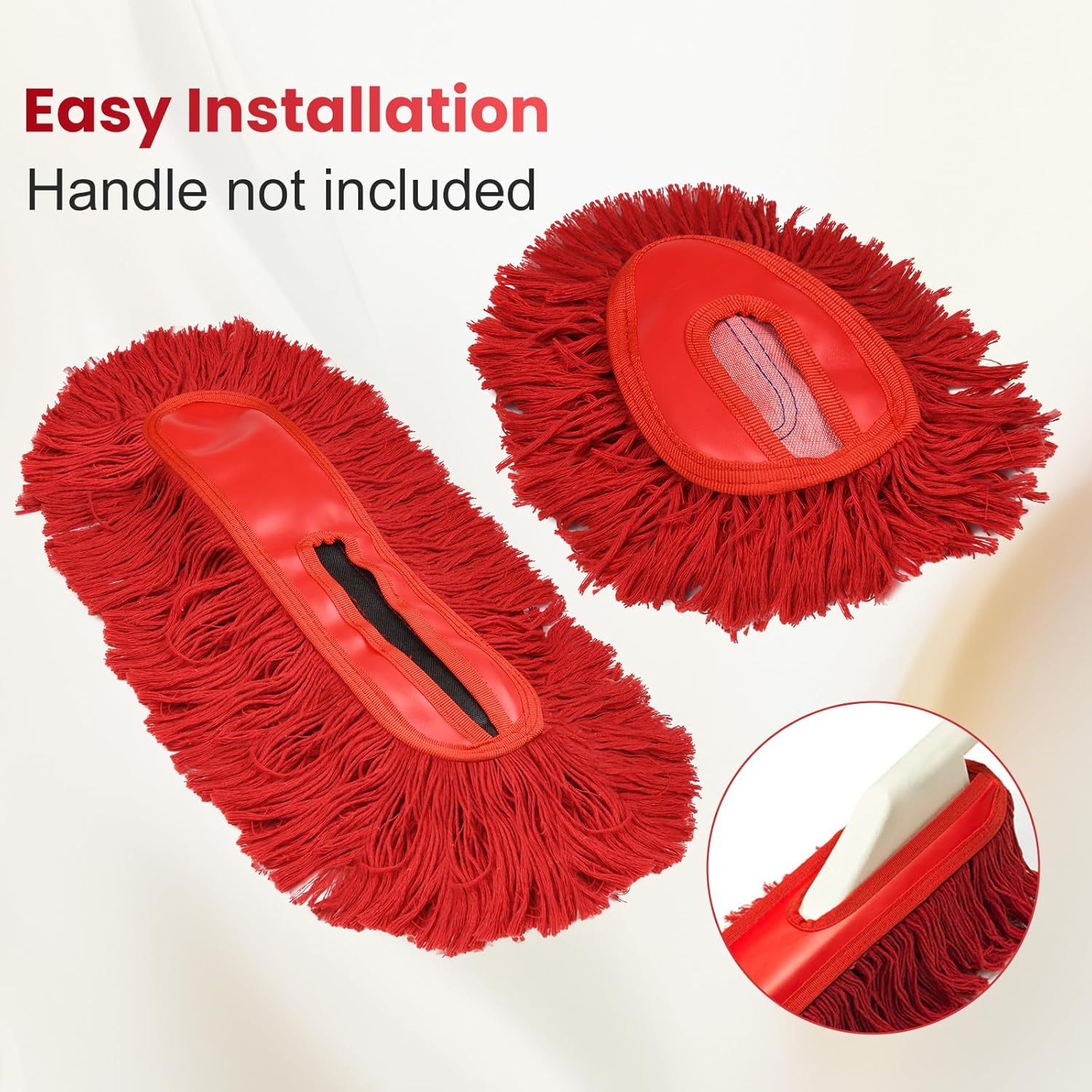 Car Duster Detailing Kit Replacement for California Car Duster Exterior Interior Cleaner Soft Cotton Mop Quickly Safely Removes Light Daily Dust for Car Dust Pollen Removing (Handle Not Included) - Image 6