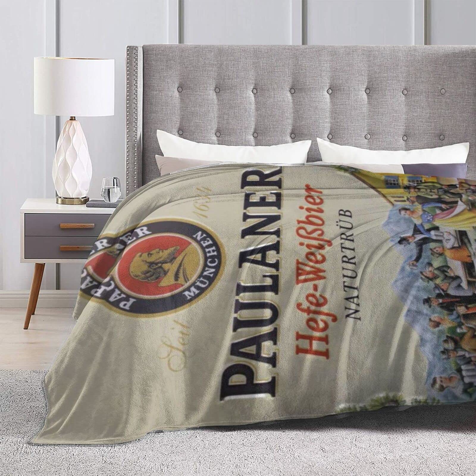 Paulaner-Decke – Warme Plüsch-Fleece-Decke, 127 X 102 Cm