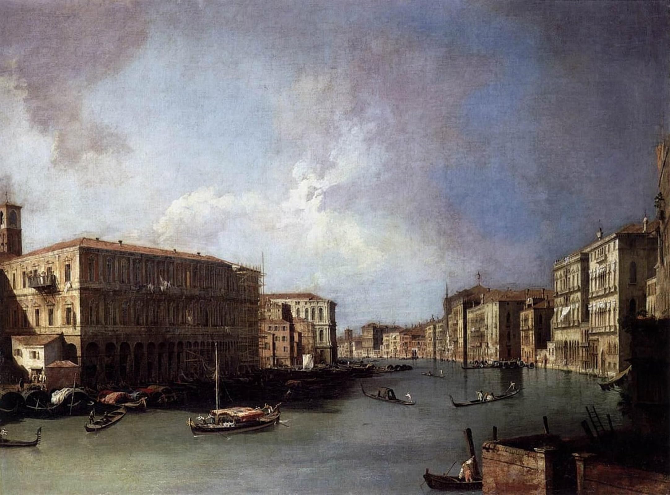ARTXLXXBN Famous Painting Art Wall Decor Abstract Art Picture Grand Canal by Antonio Canal Animal Pictures for Home Decor 60x90cm