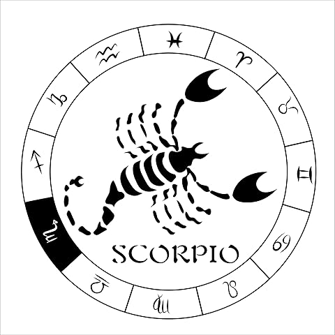 Scorpio Constellation Symbol Wall Art Decal - 20