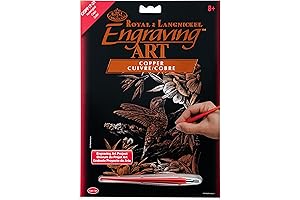 COPF17 Copper 8"X10" Engraving Art Hummingbird from Royal Brush