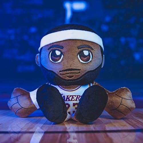 Miniatura 4 de Bleacher Creatures Los Angeles Lakers Lebron James - Peluche sentado de 8 pulgadas de la NBA Kuricha - Superestrella de la NBA inspirada en Chibi