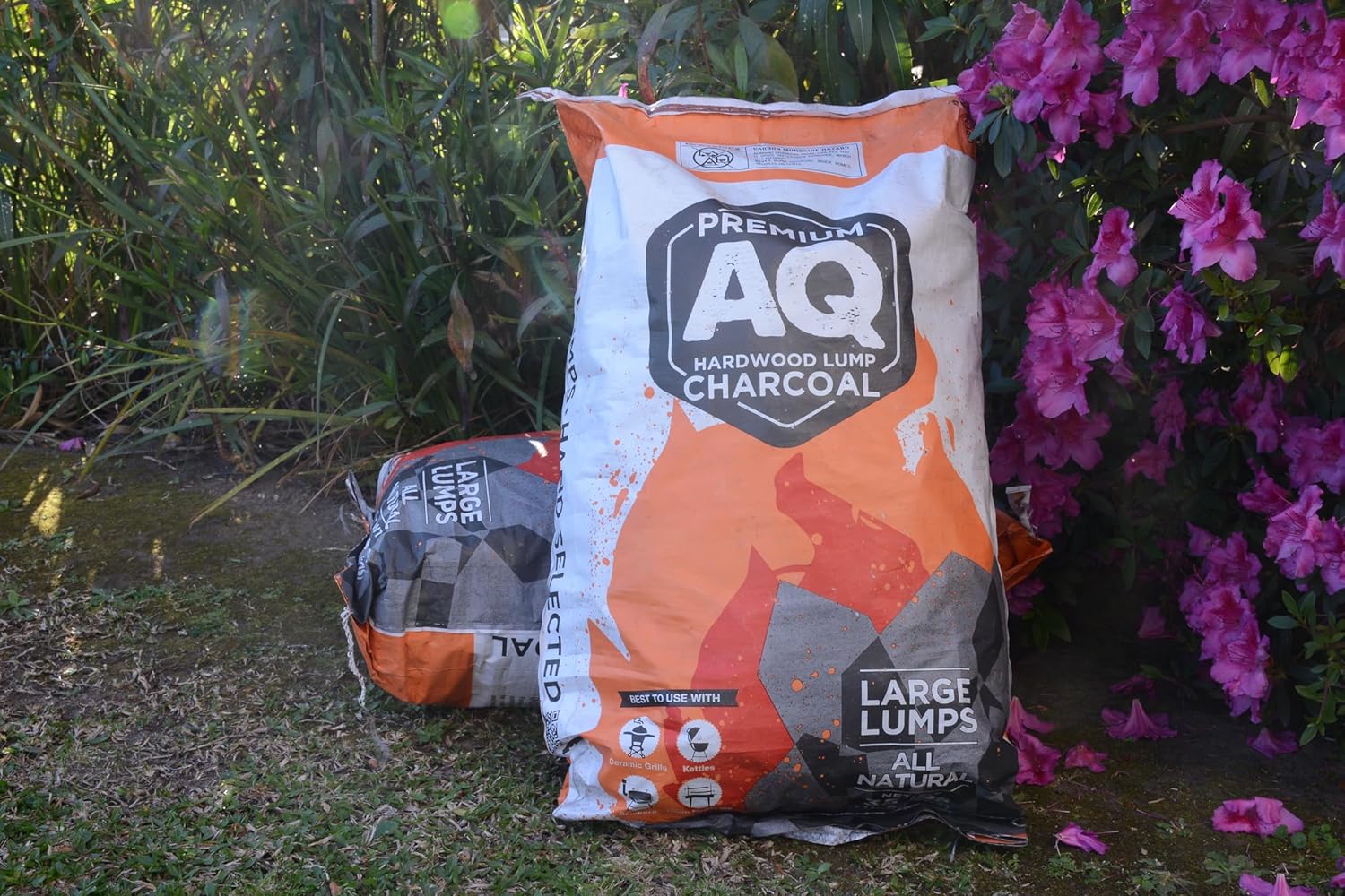 AQ Premium Harwood Lump Charcoal - 35 lbs Bag