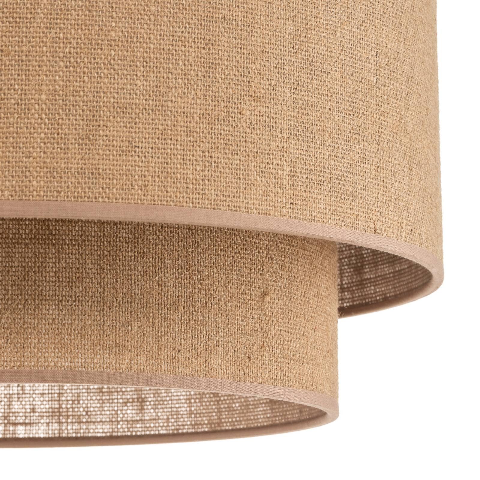 Euluna Deckenleuchte Jute Ø 45 cm, Deckenlampe 1x E27 ohne Leuchtmittel Wohnzimmerlampe Deckenbeleuchtung Schlafzimmerlampe Esszimmerlampe