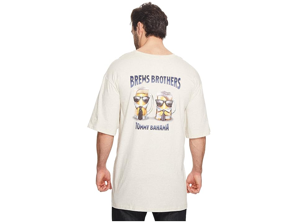 

Tommy Bahama Big & Tall Big Tall Brews Brothers Tee (Light Grey Heather) Men's T Shirt