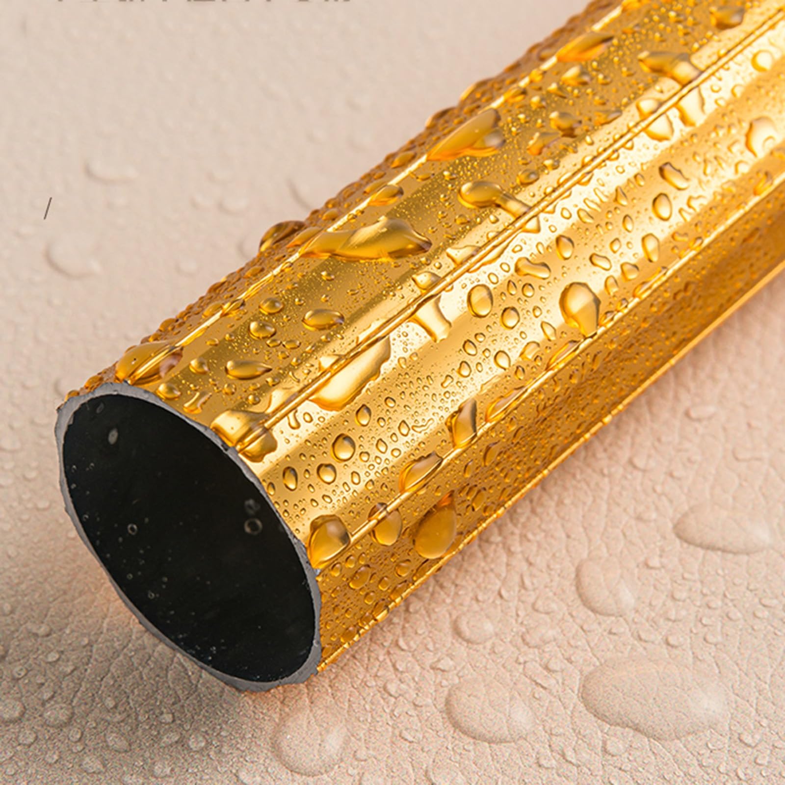 Zestaw karniszy w kolorze różowego złota z akcesoriami montażowymi, 2,2 m, regulowany, jednostronny aluminiowy karnisz, stylowa dekoracja domu, do eleganckich dekoracji okiennych