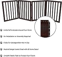 Vista 2 de Puerta para mascotas independiente, 4 paneles de color crema