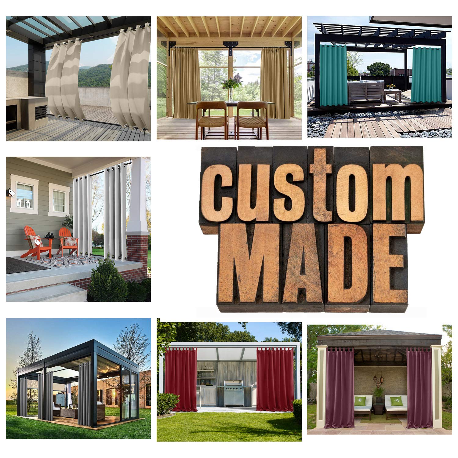 Custom Made Outdoor Curtains Curtains & Drapes