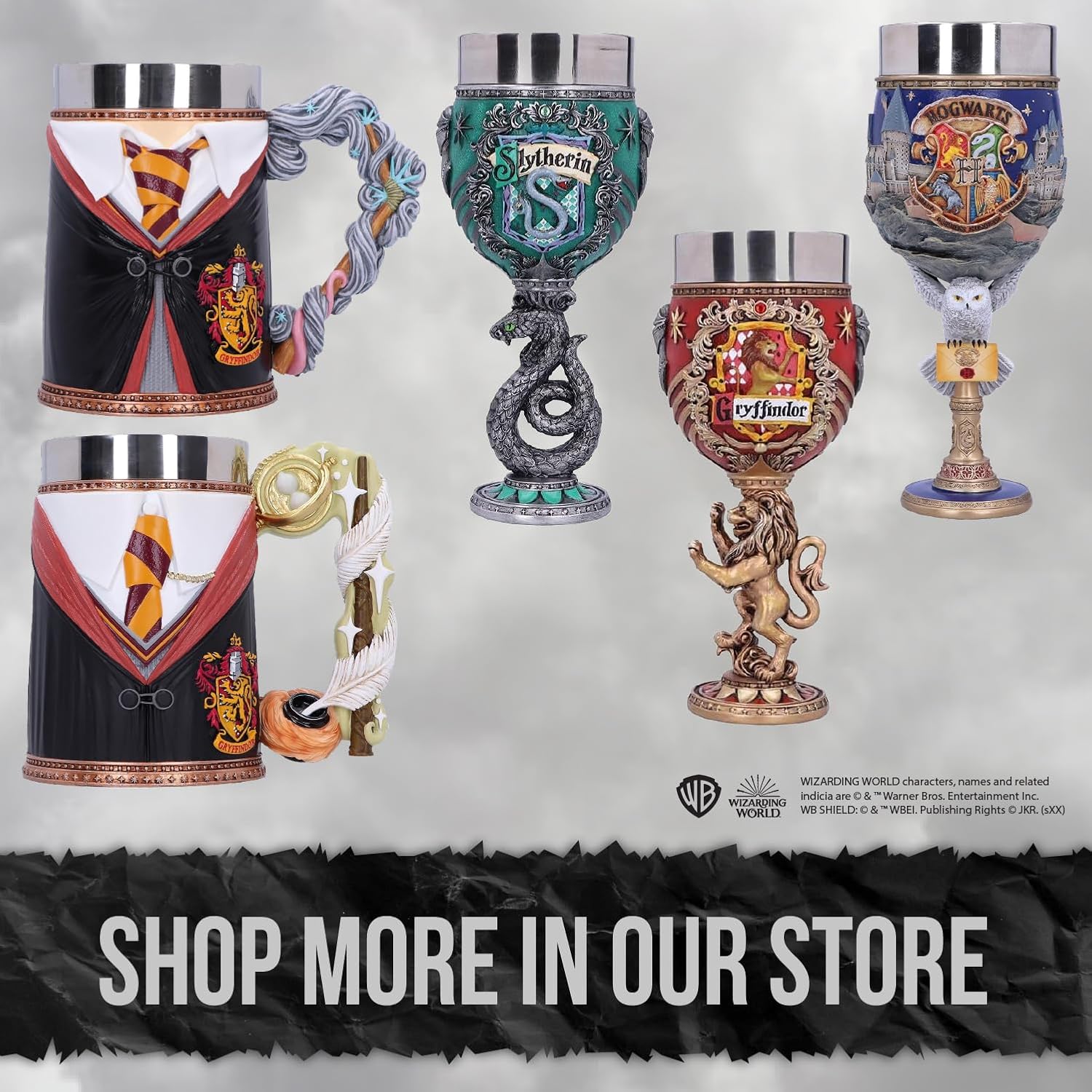 Nemesis Now Harry Potter Hogwarts Snow Globe, Officially Licensed Collectible Merchandise, Hand-Painted Resin, Features Hedwig and The Sorting Hat