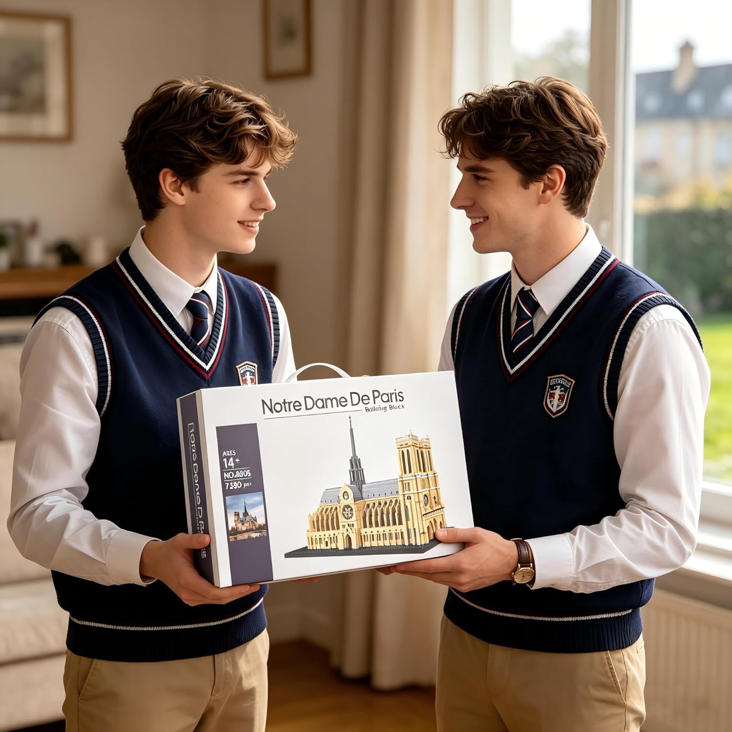 Big Notre Dame Cathedral Micro Blocks Set for Adults, 7380 Pcs Large Paris Church City Architecture Building Block Sets, French Iconic Castle Gift for Teen 14+ Home Office Decor