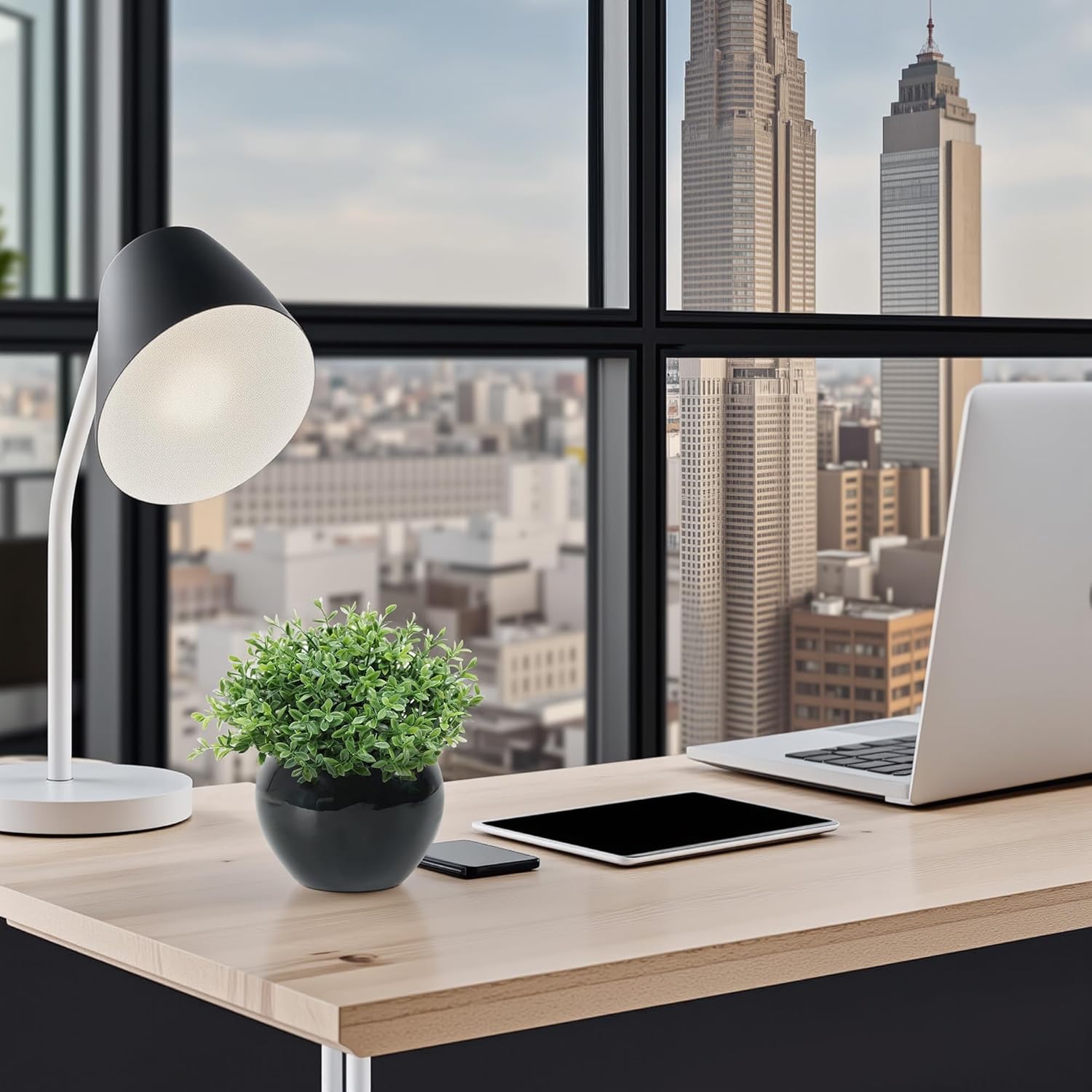 Velener Fake Sage Plants for Shelf Decor, Small Artificial Succulents Grass Desk Plant for Office Women, Mini Faux Plant Indoor, Masculine Home Decor, Coffee Table Decor in Pot