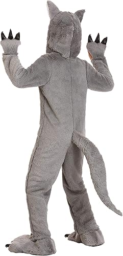 Miniatura 2 de Disfraz de lobo gris para niños, disfraz de Halloween de animales del bosque para niños