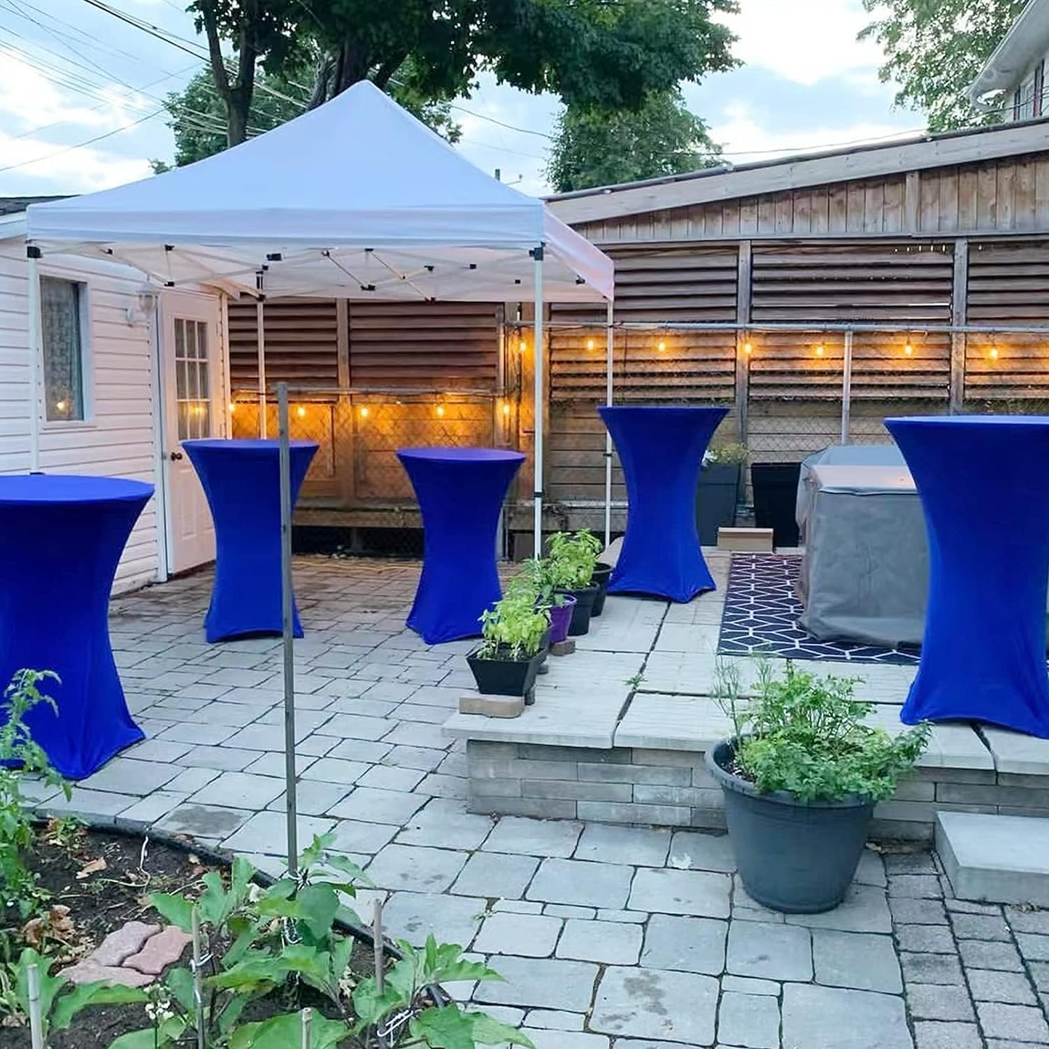 Tovaglie nere in spandex (lunghe 1,80 m), elastiche e aderenti, adatte per cocktail, matrimoni