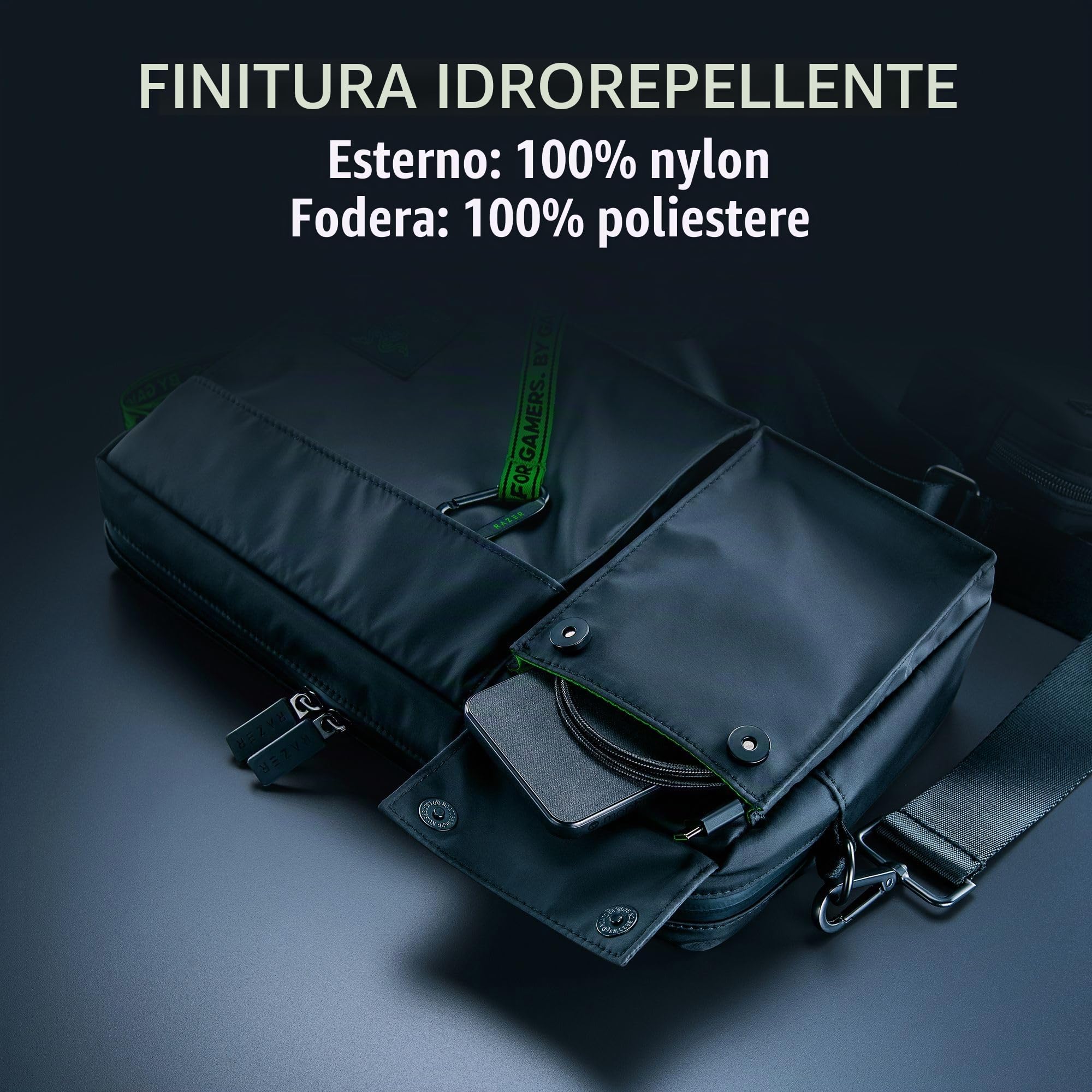 Razer Rogue V3 - Zaino da viaggio compatto (scomparto per laptop fino a 14", resistente all'abrasione), colore: Nero