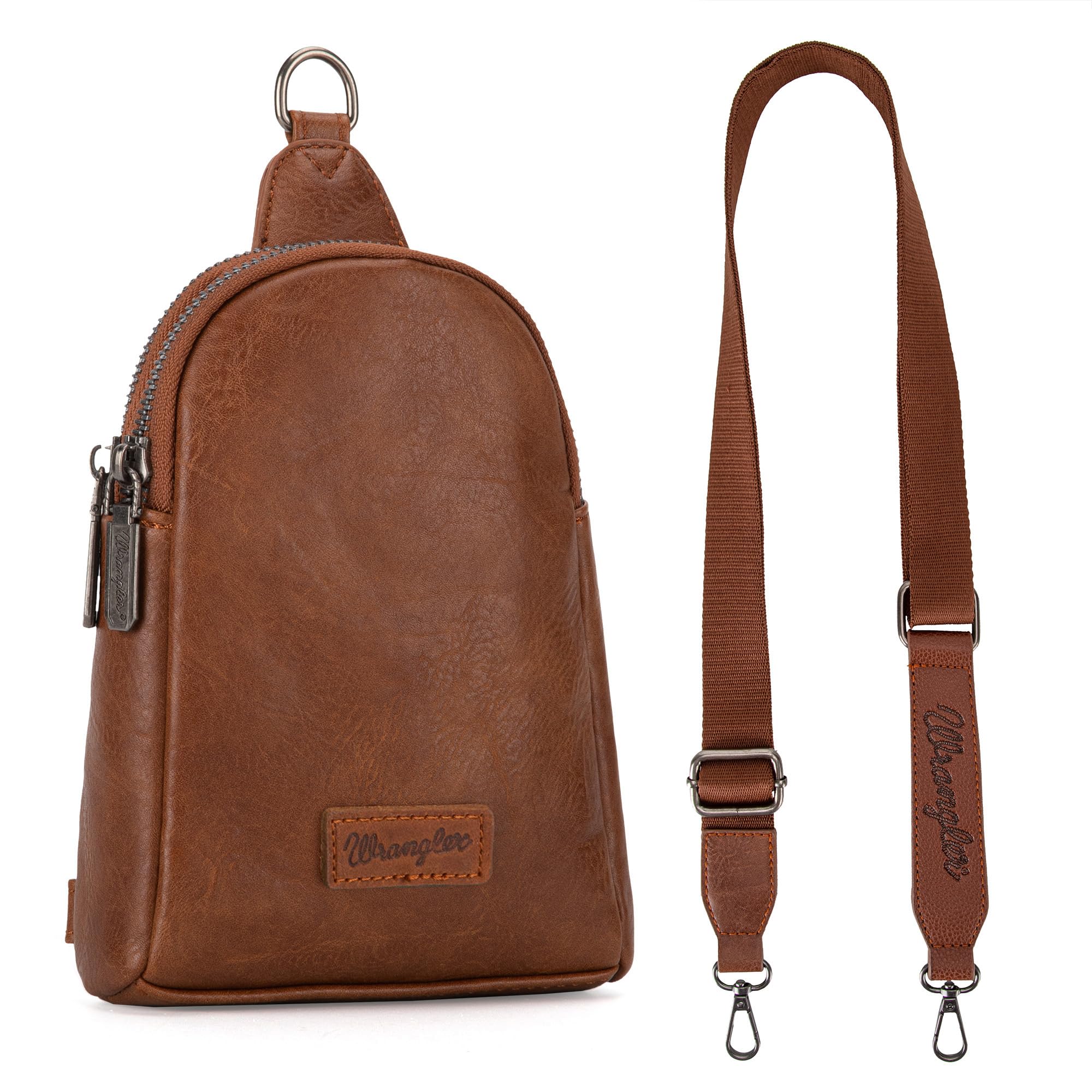 Wrangler Torby na ramię crossbody dla kobiet, torebka na ramię z odpinanym paskiem