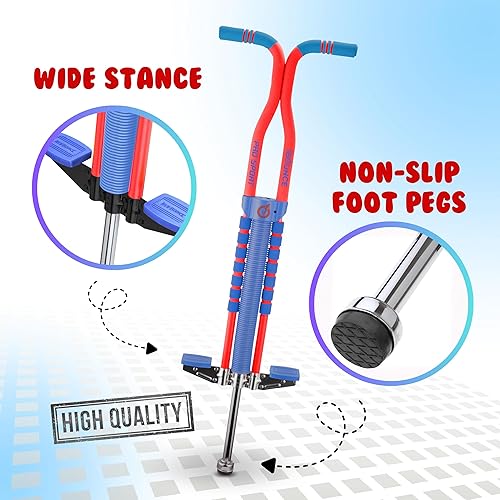 Miniatura 3 de New Bounce Pogo Stick para niños Pogo Sticks para edades de 9 años en adelante, 80 a 160 libras Edición Pro Sport, calidad, fácil agarre,