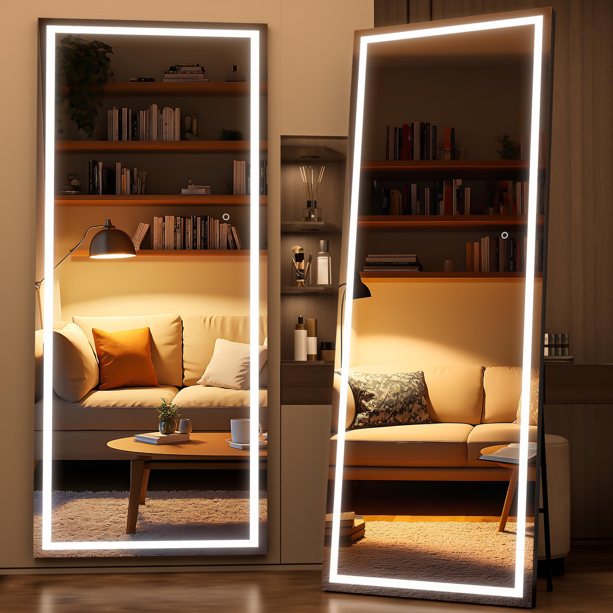 WINNICE Full Length Mirror with Lights, 75